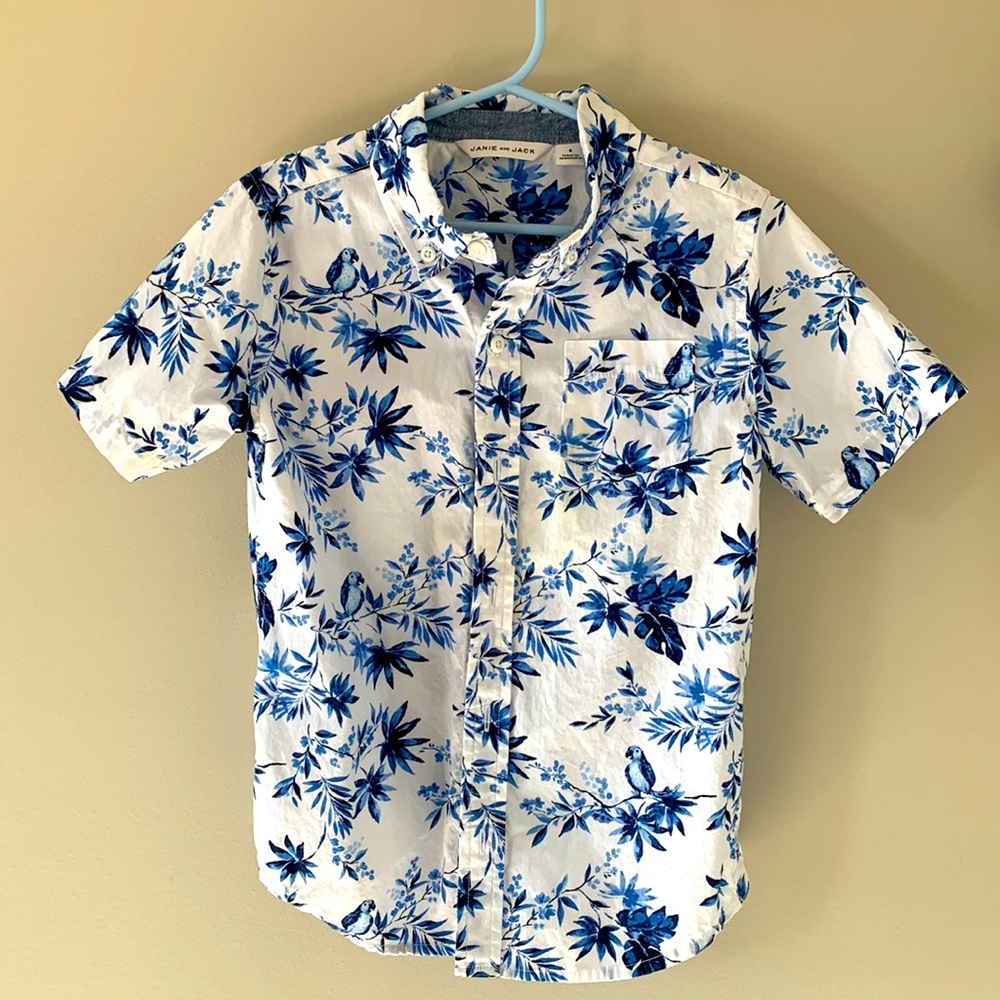 JANIE AND JACK BOYS SHIRT SIZE 6 LIKE NEW EXCELLENT!!